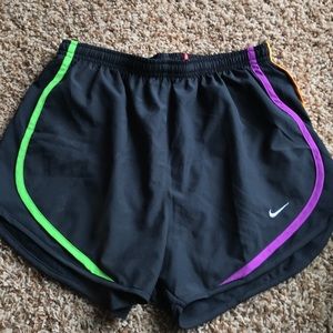 Nike Black & multi color tempo shorts